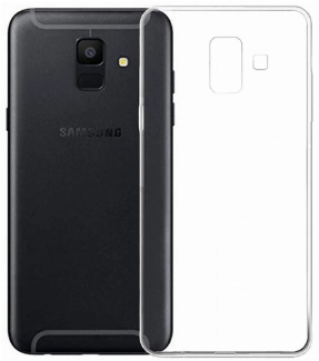 Samsung Galaxy A6 2018 Kılıf Ultra İnce Kaliteli Esnek Silikon 0.2mm - Şeffaf