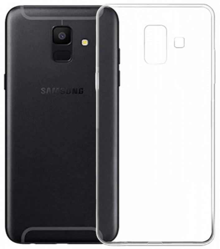 Samsung Galaxy A6 2018 Kılıf Ultra İnce Kaliteli Esnek Silikon 0.2mm - Şeffaf