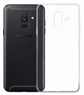 Samsung Galaxy A6 Plus 2018 Kılıf Ultra İnce Kaliteli Esnek Silikon 0.2mm - Şeffaf