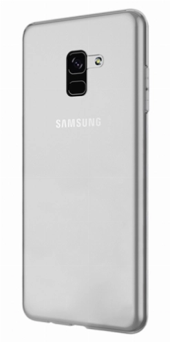 Samsung Galaxy A8 2018 Kılıf Ultra İnce Kaliteli Esnek Silikon 0.2mm - Şeffaf