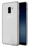 Samsung Galaxy A8 2018 Plus Kılıf Ultra İnce Kaliteli Esnek Silikon 0.2mm - Şeffaf
