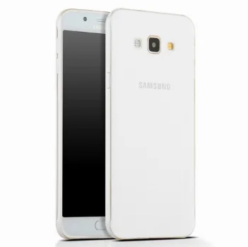 Samsung Galaxy A8 Kılıf Ultra İnce Kaliteli Esnek Silikon 0.2mm - Şeffaf