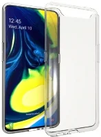 Samsung Galaxy A80 Kılıf Silikon Köşe Korumalı Airbag Darbe Emici Kapak - Şeffaf