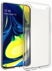Samsung Galaxy A80 Kılıf Köşe Korumalı Airbag Şeffaf Silikon Anti-Shock