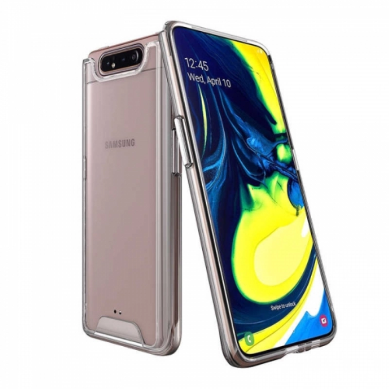 Samsung Galaxy A80 Kılıf Clear Guard Serisi Gard Kapak - Şeffaf