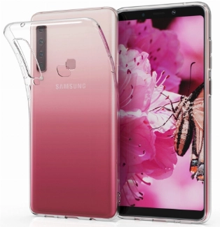 Samsung Galaxy A9 2018 Kılıf Ultra İnce Kaliteli Esnek Silikon 0.2mm - Şeffaf