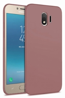 Samsung Galaxy J4 2018 Kılıf İnce Soft Mat Renkli Esnek Silikon Kapak - Rose Gold