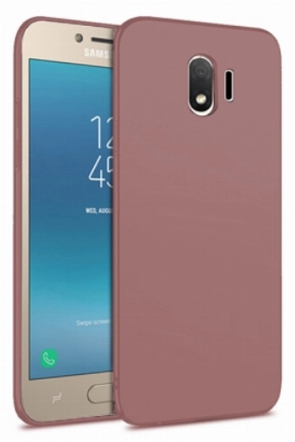 Samsung Galaxy J4 2018 Kılıf İnce Soft Mat Renkli Esnek Silikon Kapak - Rose Gold