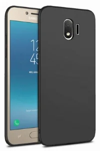 Samsung Galaxy J4 2018 Kılıf İnce Mat Esnek Silikon - Siyah