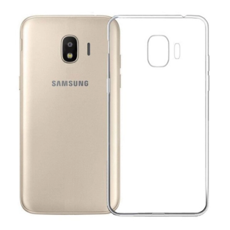 Samsung Galaxy J4 2018 Kılıf Ultra İnce Kaliteli Esnek Silikon 0.2mm - Şeffaf