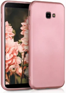 Samsung Galaxy J4 Plus 2018 Kılıf İnce Mat Esnek Silikon - Rose Gold