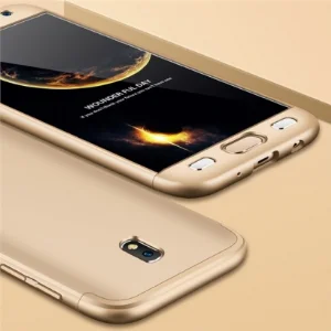 Samsung Galaxy J5 Pro Kılıf 3 Parçalı 360 Tam Korumalı Rubber AYS Kapak  - Gold