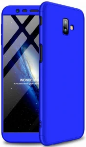 Samsung Galaxy J6 Plus 2018 Kılıf 3 Parçalı 360 Tam Korumalı Rubber AYS Kapak  - Mavi