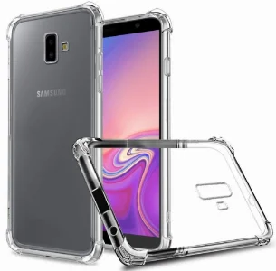 Samsung Galaxy J6 Plus 2018 Kılıf Köşe Korumalı Airbag Şeffaf Silikon Anti-Shock