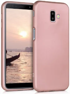 Samsung Galaxy J6 Plus 2018 Kılıf İnce Mat Esnek Silikon - Rose Gold