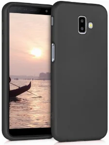 Samsung Galaxy J6 Plus 2018 Kılıf İnce Mat Esnek Silikon - Siyah