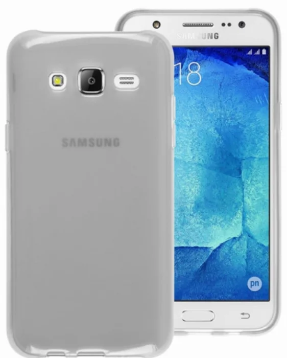 Samsung Galaxy J7 Kılıf Ultra İnce Kaliteli Esnek Silikon 0.2mm - Şeffaf