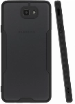 Samsung Galaxy J7 Prime Kılıf Renkli Silikon Kamera Lens Korumalı Şeffaf Parfe Kapak - Siyah