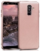 Samsung Galaxy J8 Kılıf İnce Soft Mat Renkli Esnek Silikon Kapak - Rose Gold