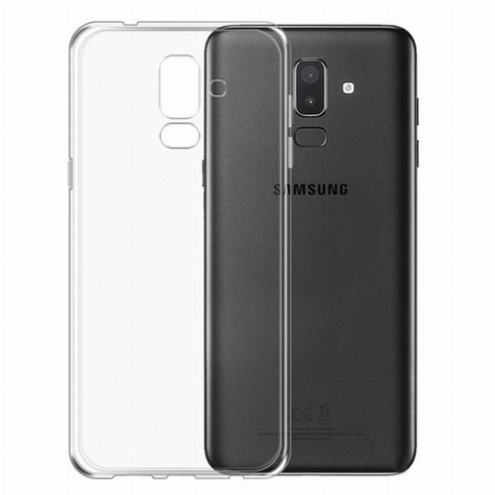 Samsung Galaxy J8 Kılıf Ultra İnce Kaliteli Esnek Silikon 0.2mm - Şeffaf