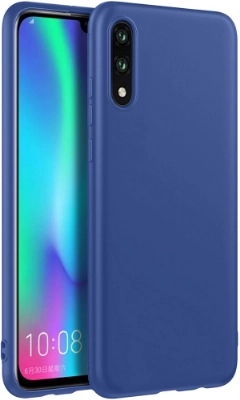 Samsung Galaxy M10 Kılıf İnce Soft Mat Renkli Esnek Silikon Kapak - Lacivert