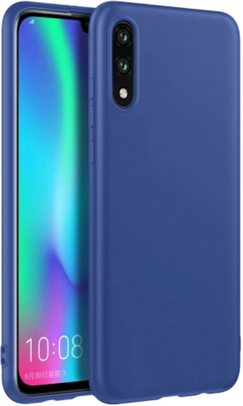 Samsung Galaxy M10 Kılıf İnce Soft Mat Renkli Esnek Silikon Kapak - Lacivert