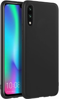 Samsung Galaxy M10 Kılıf İnce Soft Mat Renkli Esnek Silikon Kapak - Siyah