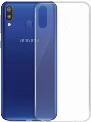 Samsung Galaxy M10 Kılıf Kamera Korumalı Esnek Silikon Kapak - Şeffaf