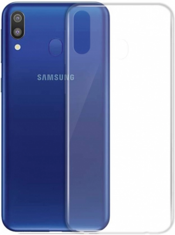 Samsung Galaxy M10 Kılıf Kamera Korumalı Esnek Silikon Kapak - Şeffaf