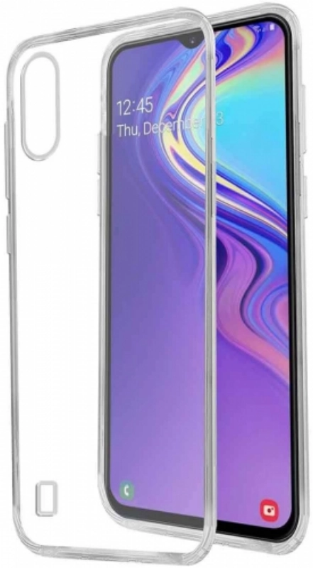 Samsung Galaxy M10 Kılıf Ultra İnce Kaliteli Esnek Silikon 0.2mm - Şeffaf