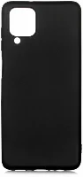 Samsung Galaxy M12 Kılıf İnce Mat Esnek Silikon - Siyah