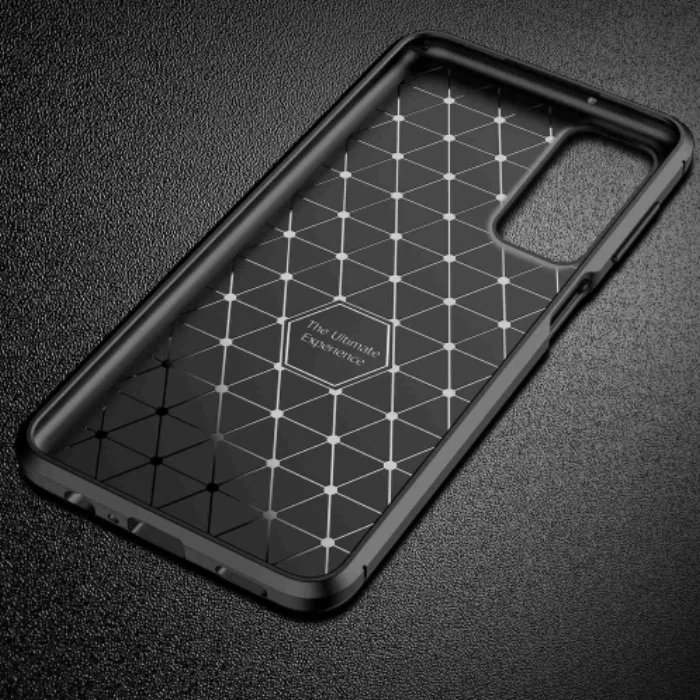 Samsung Galaxy M13 Kılıf Karbon Serisi Mat Fiber Silikon Negro Kapak - Siyah