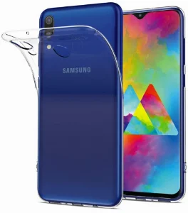 Samsung Galaxy M20 Kılıf Ultra İnce Esnek Süper Silikon 0.3mm - Şeffaf
