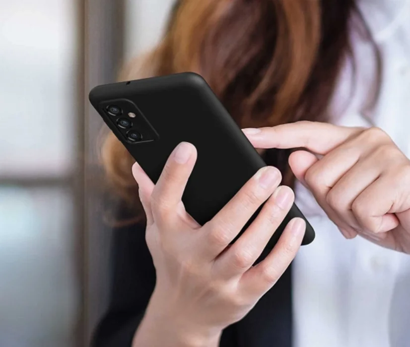 Samsung Galaxy M23 5G Kılıf First Silikon Mat Esnek Kamera Lens Korumalı - Siyah