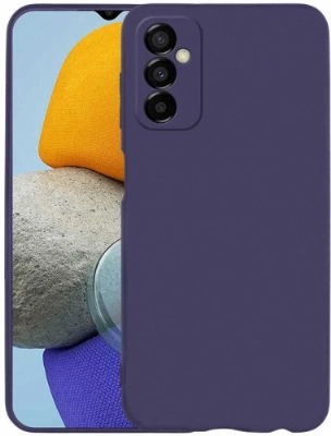 Samsung Galaxy M23 5G Kılıf İnce Soft Mat Renkli Esnek Silikon Kapak - Lacivert