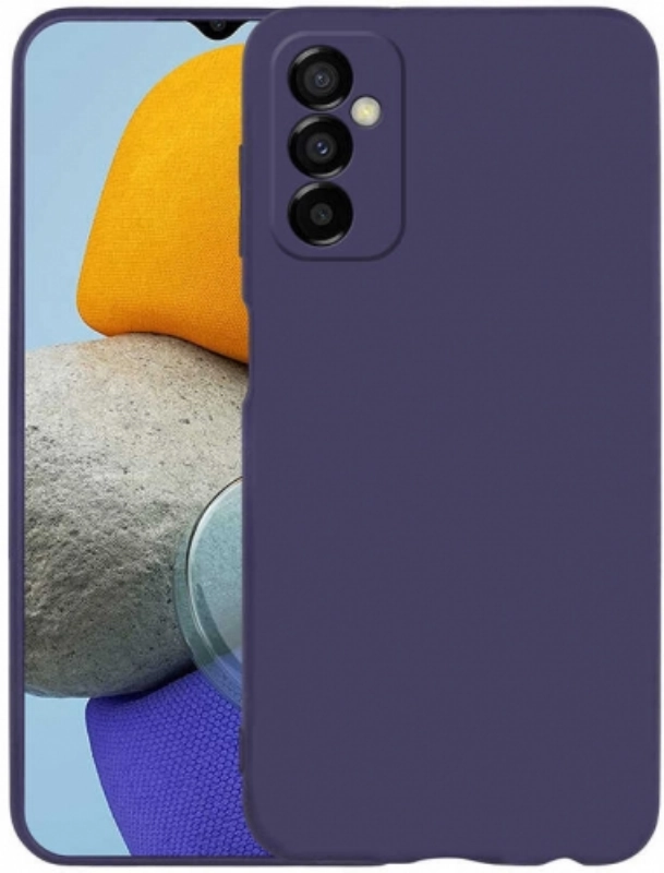 Samsung Galaxy M23 5G Kılıf İnce Soft Mat Renkli Esnek Silikon Kapak - Lacivert