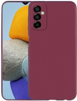 Samsung Galaxy M23 5G Kılıf İnce Soft Mat Renkli Esnek Silikon Kapak - Mürdüm