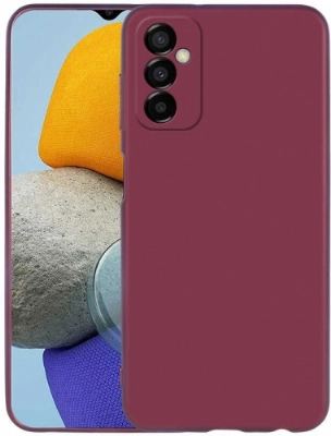 Samsung Galaxy M23 5G Kılıf İnce Soft Mat Renkli Esnek Silikon Kapak - Mürdüm