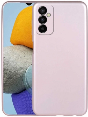 Samsung Galaxy M23 5G Kılıf İnce Soft Mat Renkli Esnek Silikon Kapak - Rose Gold