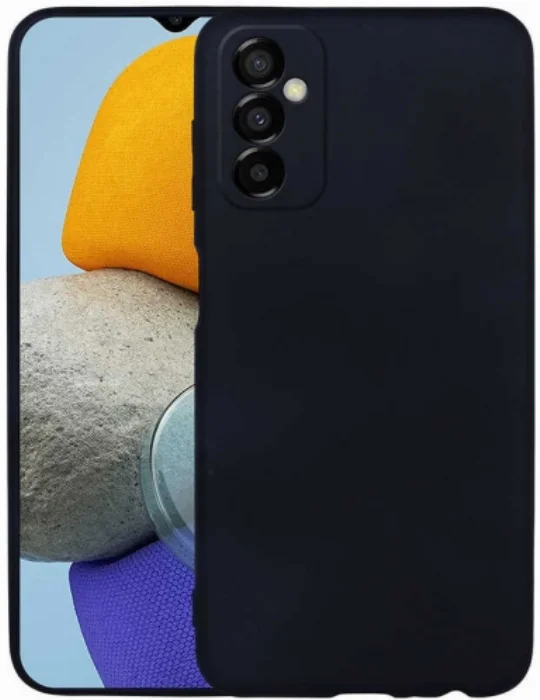 Samsung Galaxy M23 5G Kılıf İnce Mat Esnek Silikon - Siyah