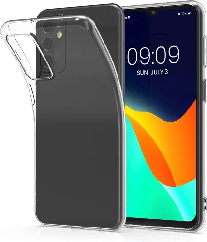 Samsung Galaxy M23 Kılıf Ultra İnce Esnek Süper Silikon 0.3mm - Şeffaf
