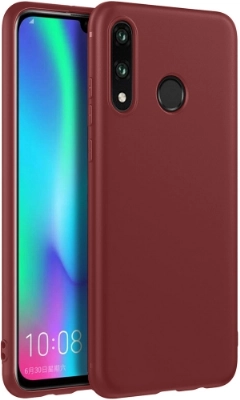 Samsung Galaxy M30 Kılıf İnce Soft Mat Renkli Esnek Silikon Kapak - Mürdüm