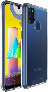 Samsung Galaxy M30s Kılıf Clear Guard Serisi Gard Kapak - Şeffaf