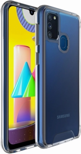 Samsung Galaxy M30s Kılıf Clear Guard Serisi Gard Kapak - Şeffaf