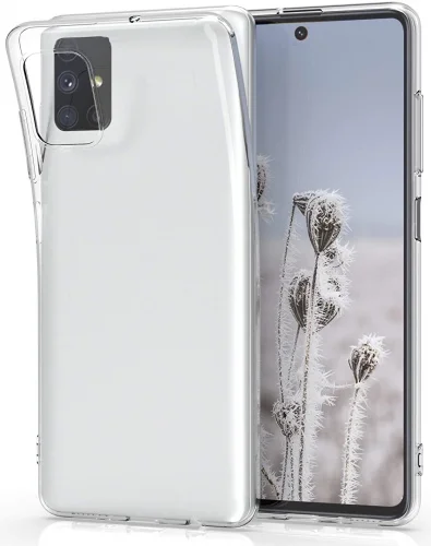 Samsung Galaxy M31s Kılıf Esnek Süper Silikon Kamera Korumalı 0.3mm - Şeffaf