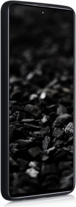 Samsung Galaxy M31s Kılıf İnce Mat Esnek Silikon - Siyah