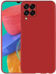 Samsung Galaxy M33 5G Kılıf İnce Mat Esnek Silikon - Kırmızı