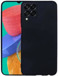 Samsung Galaxy M33 5G Kılıf İnce Mat Esnek Silikon - Siyah