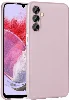 Samsung Galaxy M34 5G Kılıf İnce Soft Mat Renkli Esnek Silikon Kapak - Rose Gold