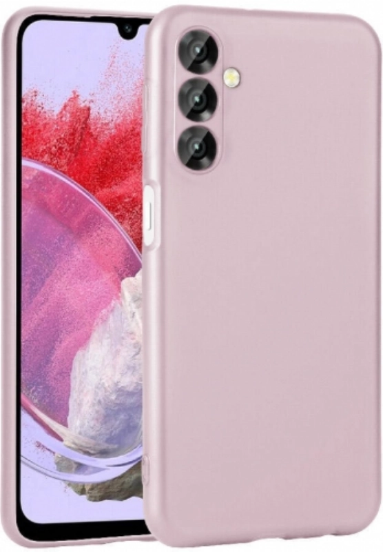 Samsung Galaxy M34 5G Kılıf İnce Soft Mat Renkli Esnek Silikon Kapak - Rose Gold